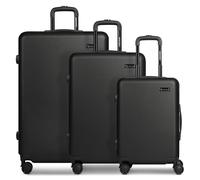 SMARTBOX Edition 05 ABS Hard Shell Suitcase with 4 Double Wheels, black, Set, Classic