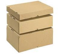 Smartbox Self Locking Box Carton and Lid A4 305x215x150mm Ref 144668114 [Pack of 10],Brown