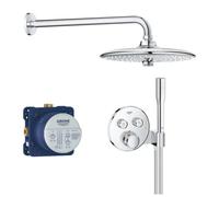 SmartControl Round Concealed Bundle - Wall Head and Holder Chrome