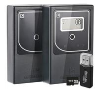 SmartCoounter Footfall Counter for Retail with Data - People Counter Sensor, Hourly & Daily Statistics, Wireless Door Counter for Business, Battery Visitor Counter, MicroSD Storage, Black, Upgraded