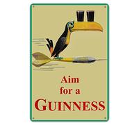 SmartCows Aim for A Guinness Vintage Decor Sign 12x16 Tin Sign