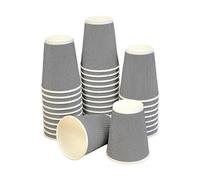 SmartCups 500 x 12oz Ripple Brown Kraft Paper Cups - Strong 3-PLY Disposable Insulated Coffee Cups - Leak-Proof Recyclable Drinking Cups for Hot Drinks, Tea, Coffee and Beverages