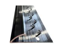 Smartdec Single Edge Professional Door Plate - Carpet to Vinyl/Laminate/LVT - Door Threshold Strip - Easy to Install - Naplock - 900mm - Black