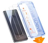 SMARTDEVIL 3-Pack Screen Protectors for Samsung Galaxy S25 Ultra, 9H Hardness Tempered Glass, HD Clear Film, Easy Installation, Dust-Free & Bubble-Free, Case Compatible