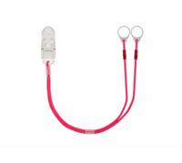 SmartEar Double Holder - Clips for Hearing Aids or Sound Processors - Versatile Use - Adjustable Design - Secure Hold - for Children, Elderly, Active People - Neon Pink (9mm)