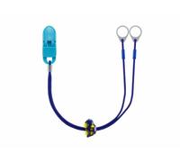 SmartEar Double Holder - Clips for Hearing Aids or Sound Processors - Versatile Use - Adjustable Design - Secure Hold - for Children, Elderly, Active People - Blue with Car (11mm)