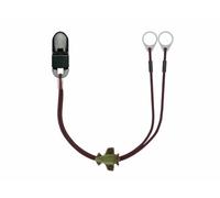 SmartEar Double Holder - Clips for Hearing Aids or Sound Processors - Versatile Use - Adjustable Design - Secure Hold - for Children, Elderly, Active People - Brown with Plane (9mm)