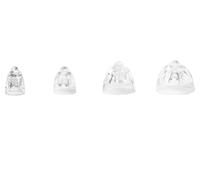 SmartEAR - Hearing Aid Domes - Hearing Aid Accessories - Silicone Ear Tips - Comfortable and Secure Fit - for Oticon miniFit - Open Dome - 8 mm - 10pcs