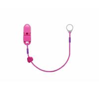 SmartEar Single Security Clip for Hearing Aids and Sound Processors - Versatile Use - Adjustable Design - Secure Hold - for Children, Elderly, Active People - Pink with Flower (7mm)