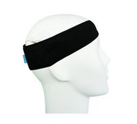 SmartEar Sports Headband for Sound Processors/Audio Processors/Implants - Reinforced with Elastic Band - Resistant to Dust and Sweat - Black - L