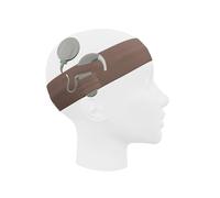 SmartEAR - Universal Headband for Sound Processors and Cochlear Implants - for Children and Adults - Comfort and Protection - M - Brown