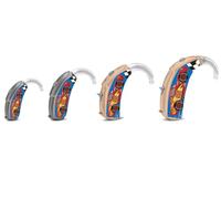 SmartEAR Universal SmartEar Skins for Hearing Aids - Licensed Disney Designs - Universal Fit - Aesthetically Pleasing, Bubble-Free Application - Pixar Cars - Lightning McQueen