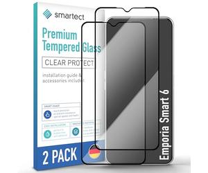 smartect Glass Screen Protector 2 Pieces Full Screen for Emporia Smart 6