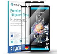 smartect Glass Screen Protector [2 Pieces, Full Screen] for Sony Xperia 10 III, HD Protective Film Anti Scratch, Bubble Free, 9H Hardness, Ultra Resistant
