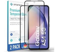 smartect Glass Screen Protector [2 Pieces, Full Screen, Matte] for Samsung Galaxy A54 5G, Anti Glare Protective Film Anti Scratch, Bubble Free, 9H Hardness, Ultra Resistant