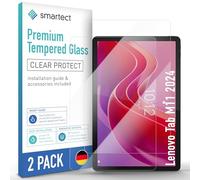smartect Glass Screen Protector [2 Pieces, Ultra-Clear] for Lenovo Tab M11 2024, HD Protective Film Anti Scratch, Bubble Free, 9H Hardness, Ultra Resistant