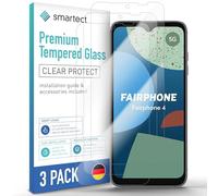 smartect Glass Screen Protector 3 Pieces for Fairphone 4 (Camera Cutout)