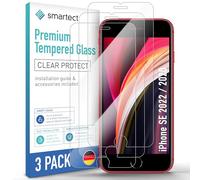 smartect Glass Screen Protector 3 Pieces for iPhone SE 2022/2020