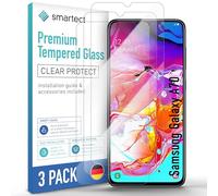 smartect Glass Screen Protector 3 Pieces for Samsung Galaxy A70 | Protective Screen HD Anti Scratch, Tempered Glass 0.3 mm Ultra Clear, 9H Hardness, Shock Resistant, Bubble Free
