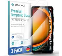 smartect Glass Screen Protector 3 Pieces for Samsung Galaxy Xcover 7 Pro | Xcover 7 / Xcover 6 Pro Protective Screen HD Anti Scratch, Tempered Glass, 9H Hardness, Shock Resistant, Bubble Free