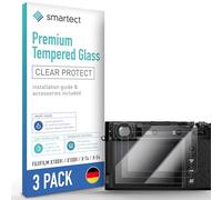 smartect Glass Screen Protector [3 Pieces, Ultra-Clear] for Fujifilm X100VI / X100V / X-T4 / X-E4, HD Protective Film Anti Scratch, Bubble Free, 9H Hardness, Ultra Resistant