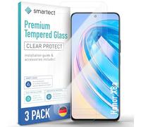 smartect Glass Screen Protector [3 Pieces, Ultra-Clear] for Honor X8a, HD Protective Film Anti Scratch, Bubble Free, 9H Hardness, Ultra Resistant