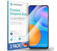 smartect Glass Screen Protector [3 Pieces, Ultra-Clear] for Huawei P smart 2021, HD Protective Film Anti Scratch, Bubble Free, 9H Hardness, Ultra Resistant
