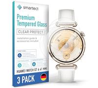 smartect Glass Screen Protector [3 Pieces, Ultra-Clear] for Huawei Watch GT 6 41 mm, HD Protective Film Anti Scratch, Bubble Free, 9H Hardness, Ultra Resistant