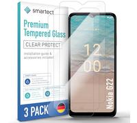 smartect Glass Screen Protector [3 Pieces, Ultra-Clear] for Nokia G22, HD Protective Film Anti Scratch, Bubble Free, 9H Hardness, Ultra Resistant