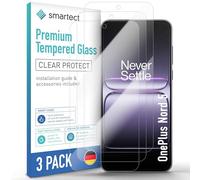 smartect Glass Screen Protector [3 Pieces, Ultra-Clear] for OnePlus Nord 5, HD Protective Film Anti Scratch, Bubble Free, 9H Hardness, Ultra Resistant