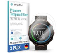 smartect Glass Screen Protector [3 Pieces, Ultra-Clear] for Polar Vantage M/V / M2, HD Protective Film Anti Scratch, Bubble Free, 9H Hardness, Ultra Resistant