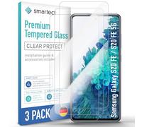 smartect Glass Screen Protector [3 Pieces, Ultra-Clear] for Samsung Galaxy S20 FE / S20 FE 5G, HD Protective Film Anti Scratch, Bubble Free, 9H Hardness, Ultra Resistant