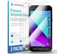 smartect Glass Screen Protector [3 Pieces, Ultra-Clear] for Samsung Galaxy Xcover 4s / 4, HD Protective Film Anti Scratch, Bubble Free, 9H Hardness, Ultra Resistant