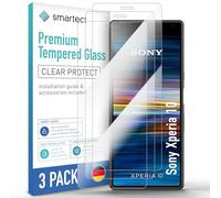 smartect Glass Screen Protector [3 Pieces, Ultra-Clear] for Sony Xperia 10, HD Protective Film Anti Scratch, Bubble Free, 9H Hardness, Ultra Resistant