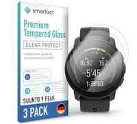 smartect Glass Screen Protector [3 Pieces, Ultra-Clear] for Suunto 9 Peak / 9 Peak Pro, HD Protective Film Anti Scratch, Bubble Free, 9H Hardness, Ultra Resistant
