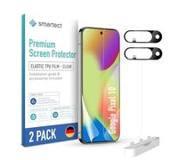 smartect TPU Screen Protector [2 + 2 Pieces] for Google Pixel 10, Display + Camera, Covers the whole display, Protective Film bubble-free, Screen Cover Anti-Fingerprint