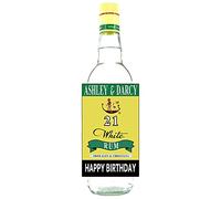 SMARTEKMEDIA Personalised Sticker Bottle Label for Wray and Nephew Rum Birthday Any Occasion 70cl