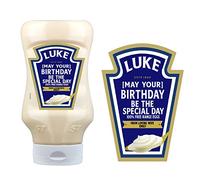 SMARTEKMEDIA Photo Personalised Sticker Bottle Label for Heinz Mayonnaise for Birthday Christmas Xmas Anniversary Any Occasion (775g 800ml) BL802, White