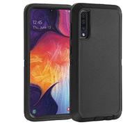 smartelf Case for Samsung Galaxy A50/A50s Heavy Duty Shockproof Protective Cover Drop Protection Hard Shell [NO Screen Protector]-Black