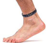 Smarter LifeStyle Elegant Titanium Magnetic Anklet (Large Bracelet/Anklet (26cm): Black)
