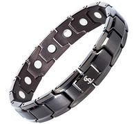 Smarter LifeStyle Elegant Titanium Magnetic Bracelet (Gunmetal Grey)
