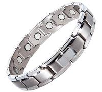 Smarter LifeStyle Elegant Titanium Magnetic Bracelet (Silver)