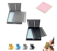 Smarter Sticky Note Kit, 2025 Sticky Note Holder with Stencil, Five Templates, Suitable 3x3 Inch Notes, Perfect for to-Do Lists, Home, Office, Boost Productivity & Master Daily Planning(2pcs-b)