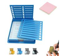 Smarter Sticky Note Kit, 2025 Sticky Note Holder with Stencil, Five Templates, Suitable 3x3 Inch Notes, Perfect for to-Do Lists, Home, Office, Boost Productivity & Master Daily Planning(Blue)