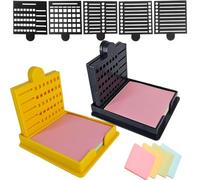 Smarter Sticky Note Kit, Sticky Note Holder 5 Versatile Templates - Organize Notes, Boost Productivity & Master Daily Planning, Reusable Sticky Notes Stencil, for Office & School Use