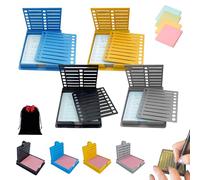 Smarter Sticky Note Kit, Sticky Note Holder Stencil with 5 Versatile Templates, Ultimate Sticky Notes Holder with Stencil, 5 in 1 Memo Pad Organizer, Master Daily Planning (4Pcs Mix)