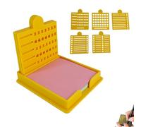Smarter Sticky Note Kit, Ultimate Sticky Note Holder + 5 Versatile Templates - Organize Notes Stencil, Boost Productivity & Master Daily Planning, Perfect for to-Do Lists, Home, Office(Yellow)