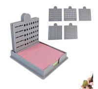 Smarter Sticky Note Kit, Ultimate Sticky Note Holder + 5 Versatile Templates - Organize Notes Stencil, Boost Productivity & Master Daily Planning, Perfect for to-Do Lists, Home, Office(Grey)