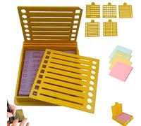Smarter Sticky Note Kit, Ultimate Sticky Note Holder with 5 Versatile Templates, Note Stencil Template for Index,for to-Do Lists, Home, Office, Master Daily Planning (Yellow)