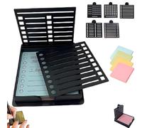 Smarter Sticky Note Kit, Ultimate Sticky Note Holder with 5 Versatile Templates, Note Stencil Template for Index,for to-Do Lists, Home, Office, Master Daily Planning (Black)